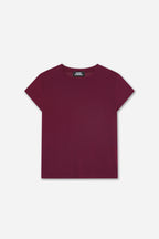T-Shirt En Cachemire Aubergine