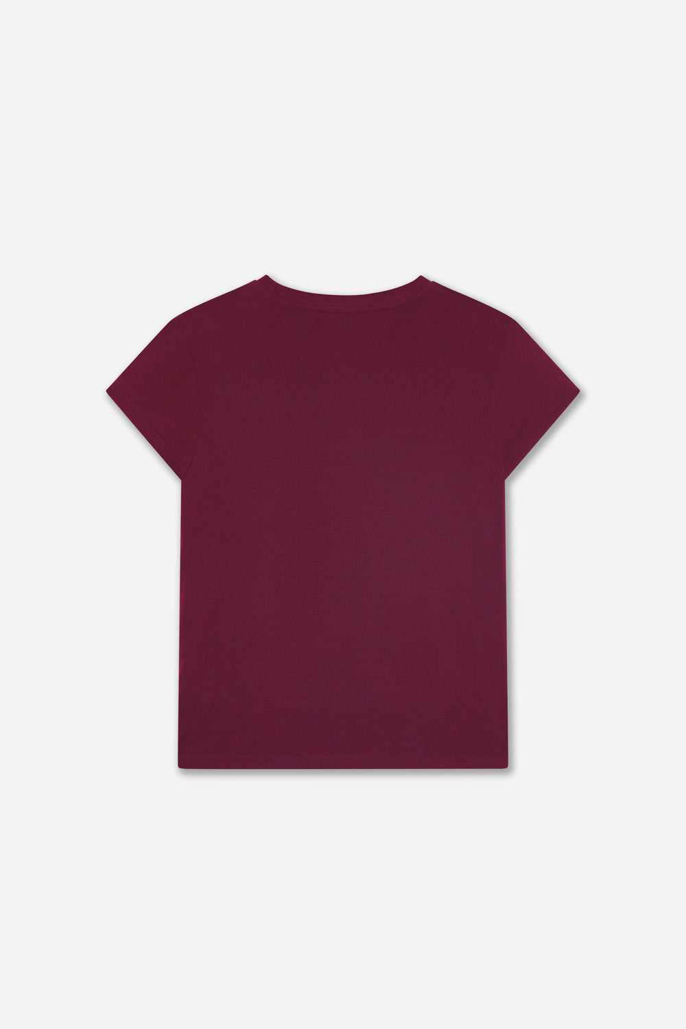 T-Shirt En Cachemire Aubergine