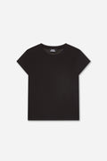 T-Shirt En Cachemire Noir