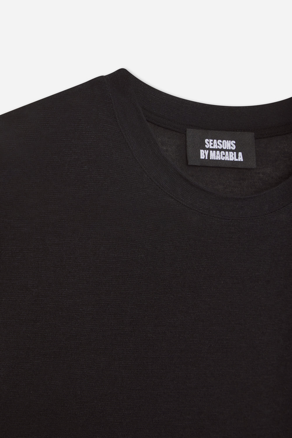 T-Shirt En Cachemire Noir