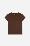 T-Shirt En Cachemire Marron