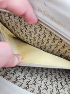 Sac Yves Saint Laurent Vintage Crossbody Blanc