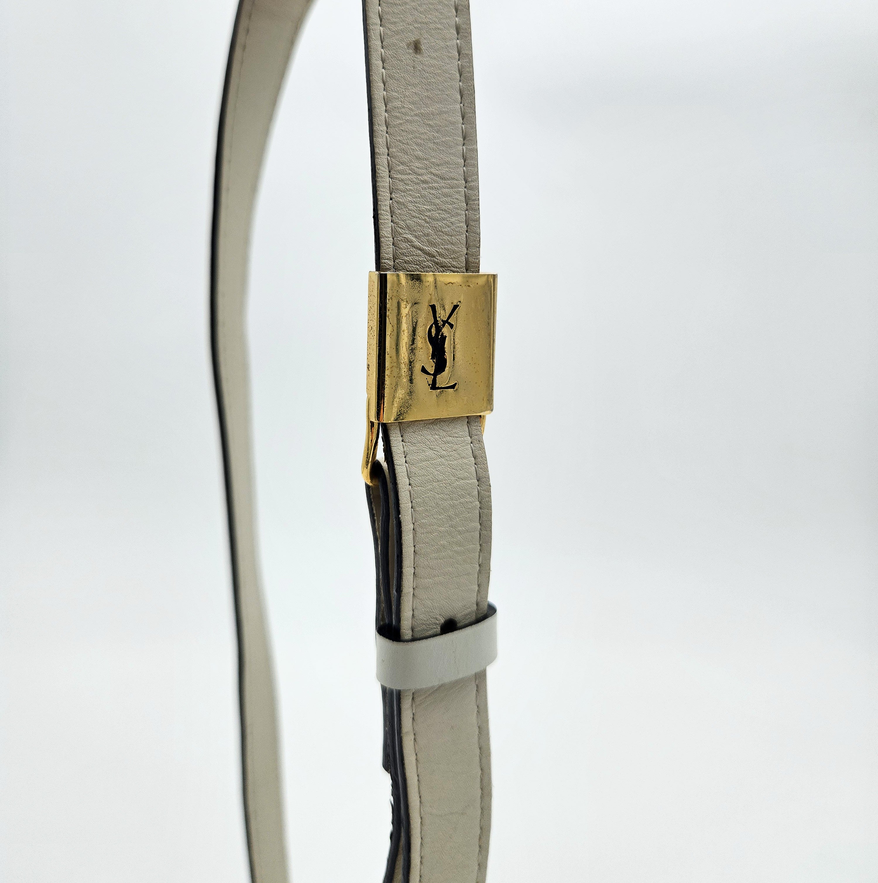 Sac Yves Saint Laurent Vintage Crossbody Blanc