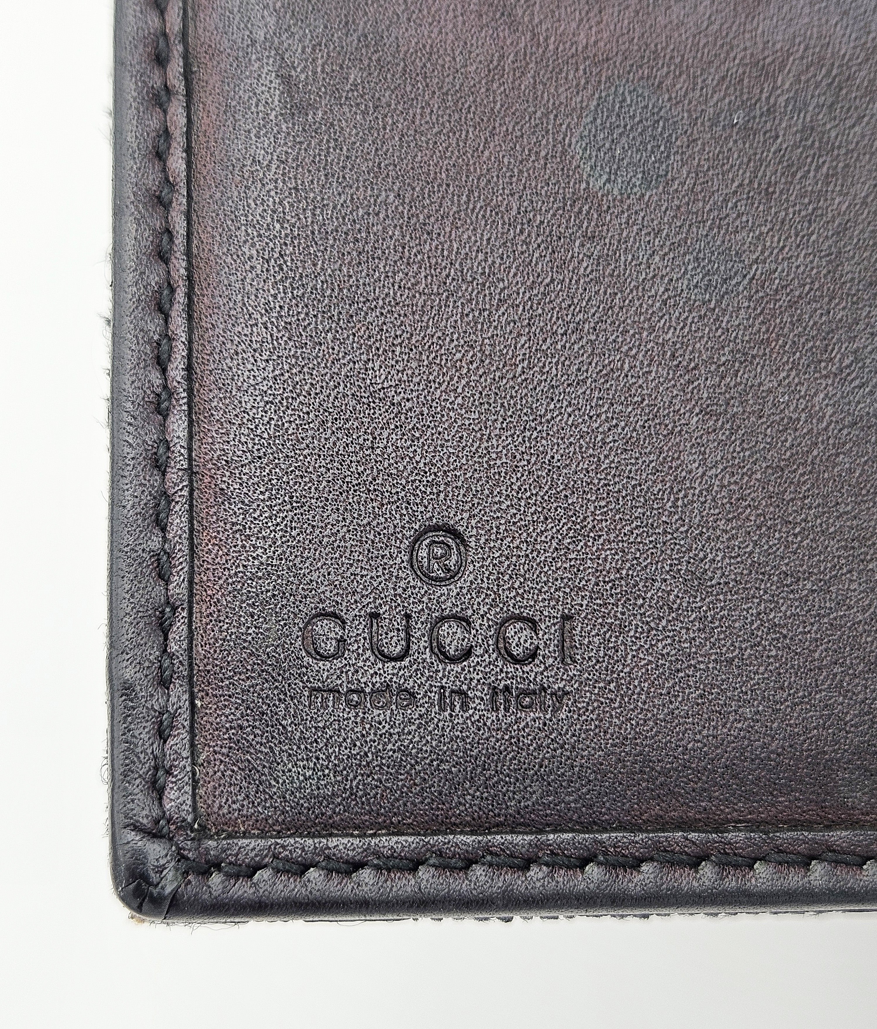 Portefeuille Gucci Vintage Toile Gg Noir · Fermoir Jackie