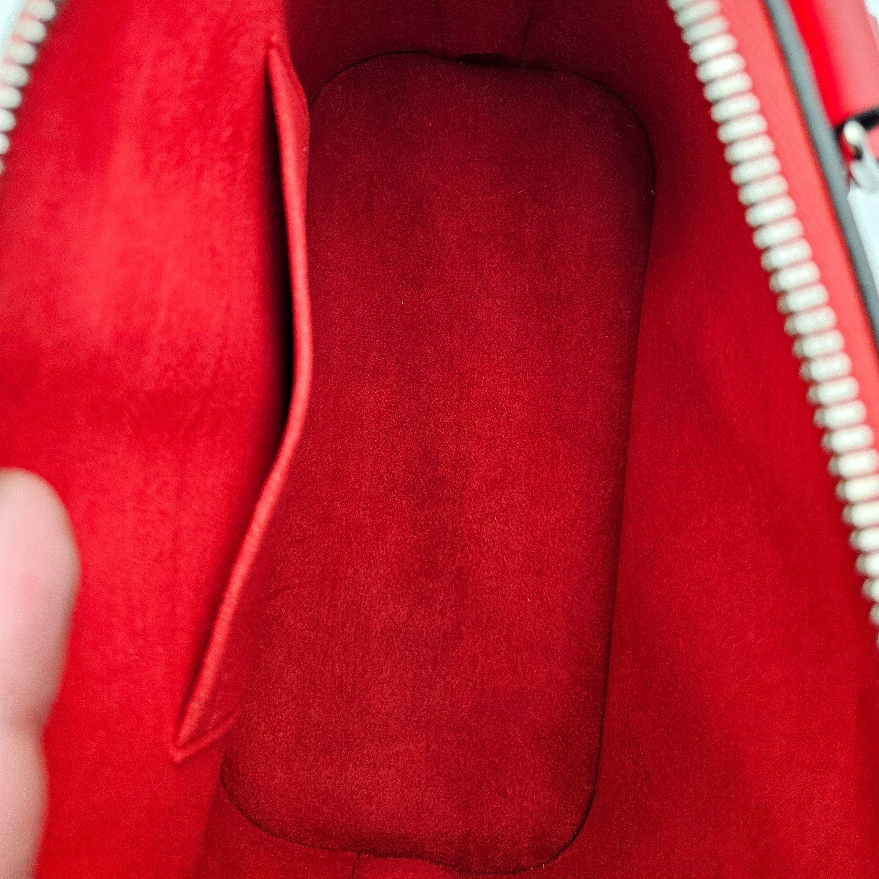 Louis Vuitton Alma Bb Cuir Épi Coquelicot