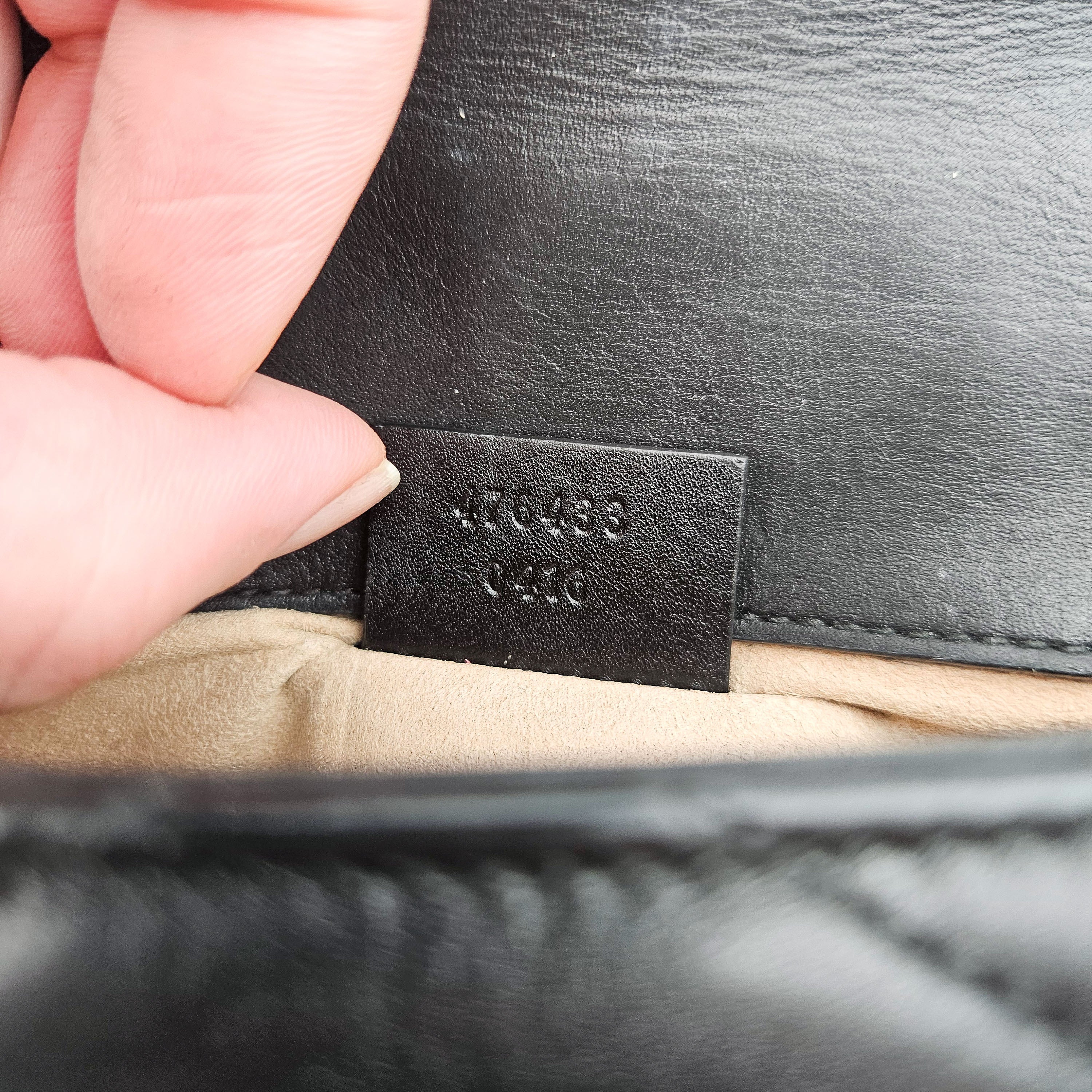 Sac Gucci Gg Marmont Super Mini Matelassé Noir