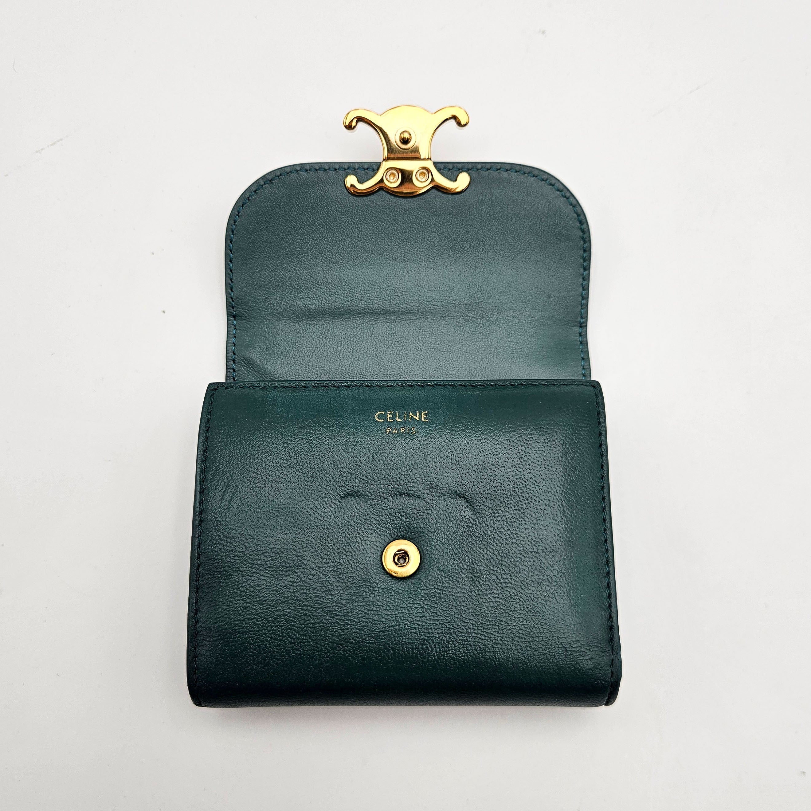 Portefeuille Céline Small Flap Wallet Triomphe
