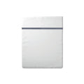 Biarritz - Drap Plat - Satin De Coton - Bleu Fonce / Blanc