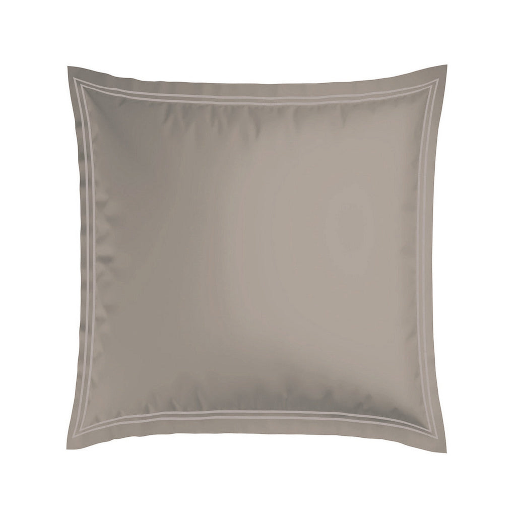 Biarritz - Set De 2 Taies D'Oreiller - Satin De Coton - Taupe / Taupe
