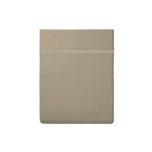 Biarritz - Drap Plat - Satin De Coton - Taupe / Taupe
