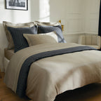 Biarritz - Drap Plat - Satin De Coton - Taupe / Taupe