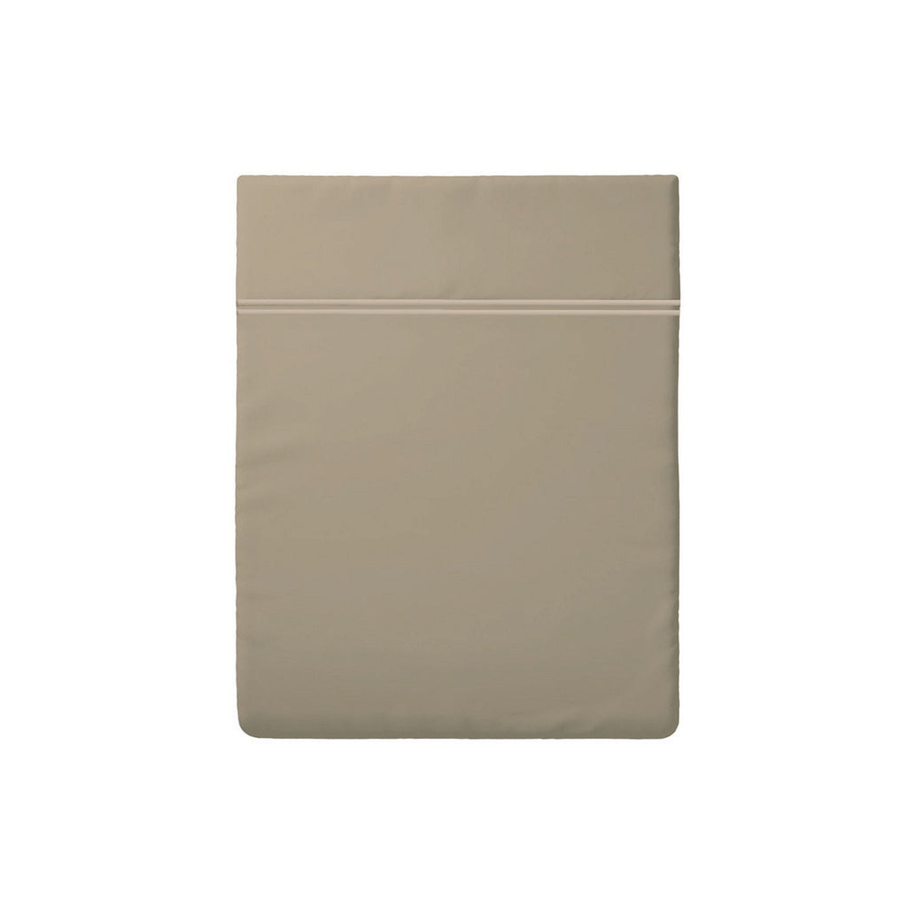 Biarritz - Drap Plat - Satin De Coton - Taupe / Taupe