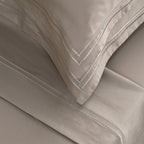 Biarritz - Ensemble De Draps - Satin De Coton - Taupe / Taupe