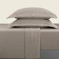 Biarritz - Ensemble De Draps - Satin De Coton - Taupe / Taupe