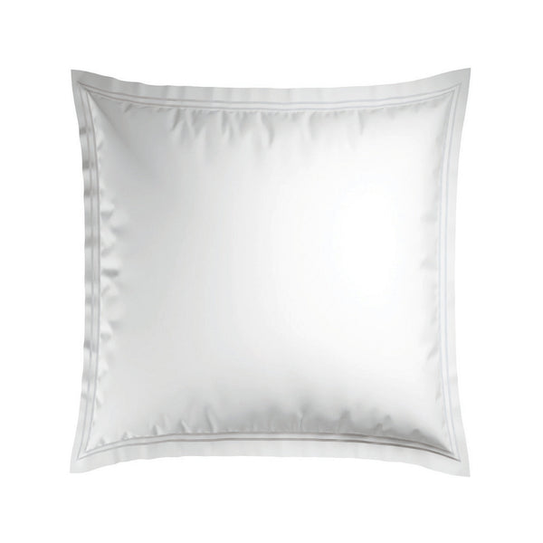Biarritz - Set De 2 Taies D'Oreiller - Satin De Coton - Blanc / Blanc