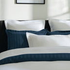 Biarritz - Set De 2 Taies D'Oreiller - Satin De Coton - Blanc / Blanc