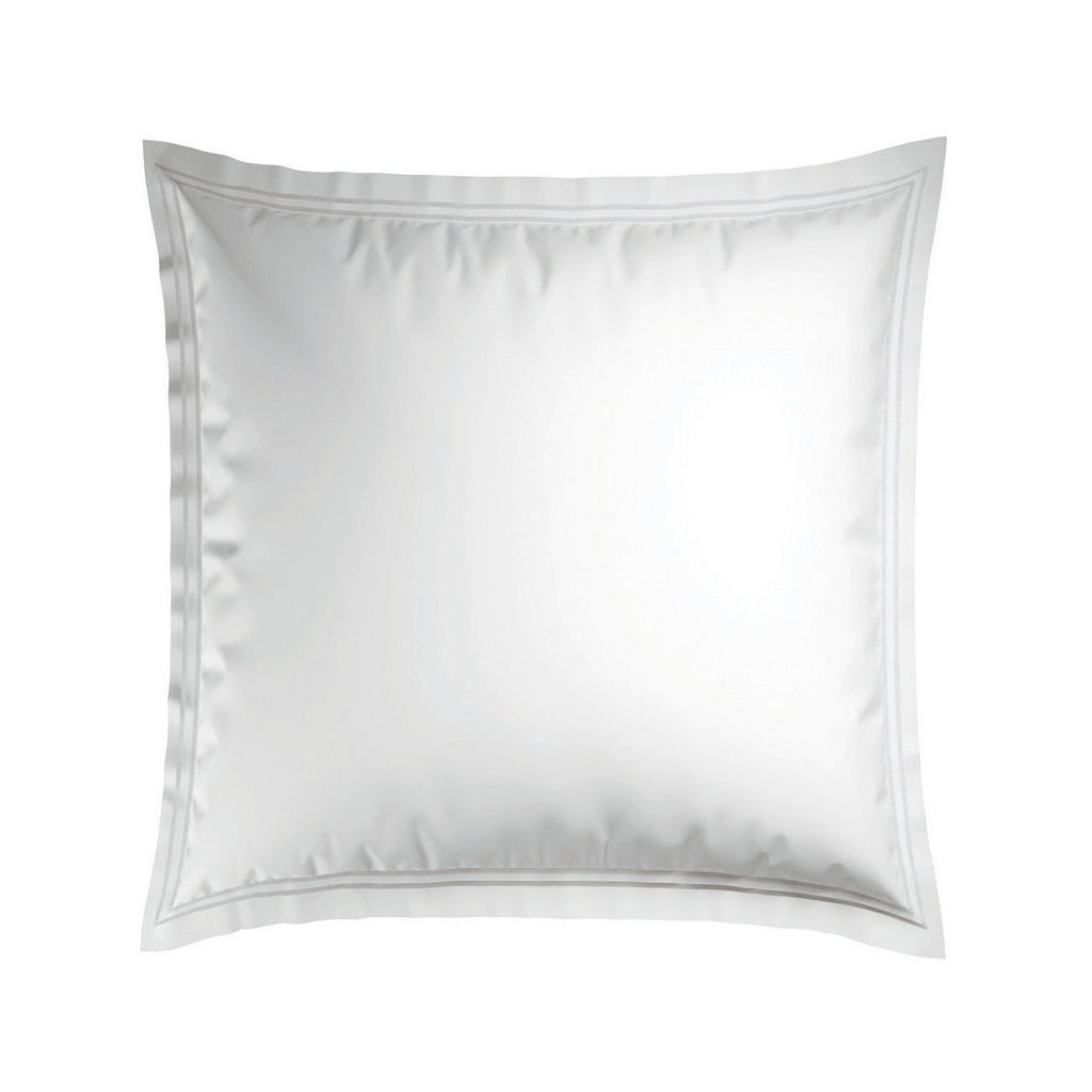 Biarritz - Set De 2 Taies D'Oreiller - Satin De Coton - Blanc / Blanc