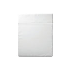 Biarritz - Drap Plat - Satin De Coton - Blanc / Blanc