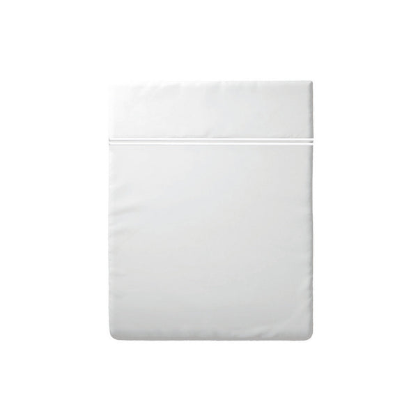 Biarritz - Drap Plat - Satin De Coton - Blanc / Blanc