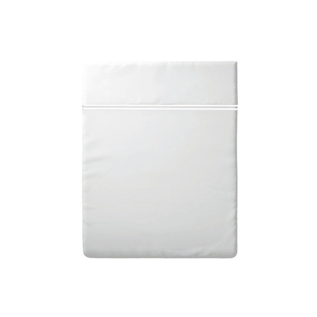 Biarritz - Drap Plat - Satin De Coton - Blanc / Blanc
