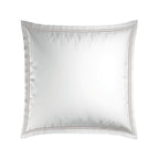 Biarritz - Set De 2 Taies D'Oreiller - Satin De Coton - Taupe / Blanc