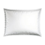 Biarritz - Set De 2 Taies D'Oreiller - Satin De Coton - Grey / Blanc