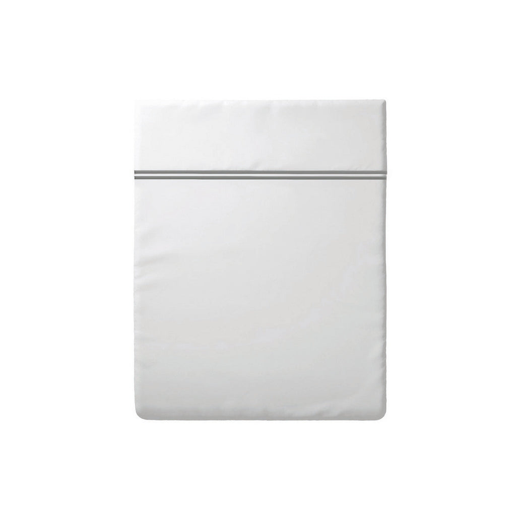 Biarritz - Drap Plat - Satin De Coton - Grey / Blanc