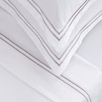 Biarritz - Ensemble De Draps - Satin De Coton - Grey / Blanc