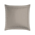 Biarritz - Set De 2 Taies D'Oreiller - Satin De Coton - Blanc / Taupe