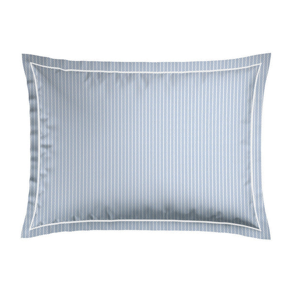Grenoble - Set De 2 Taies D'Oreiller Coton Percale - Bleu Clair