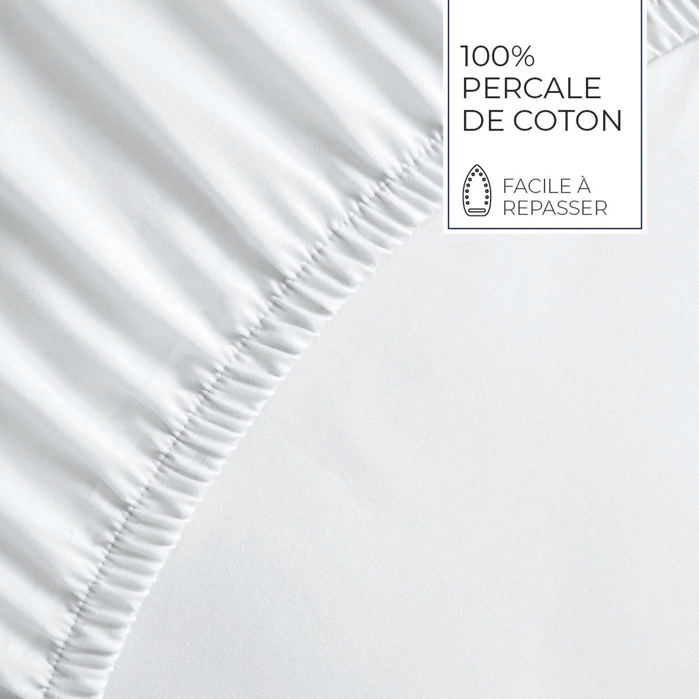 Grenoble - Ensemble De Draps Coton Percale - Bleu Clair