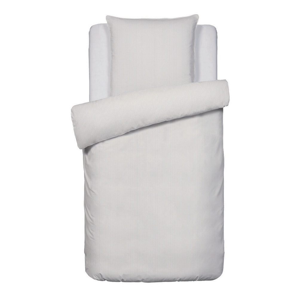 Grenoble - Housse De Couette + 1 Ou 2 Taie(S) D'Oreiller Coton Percale - Taupe