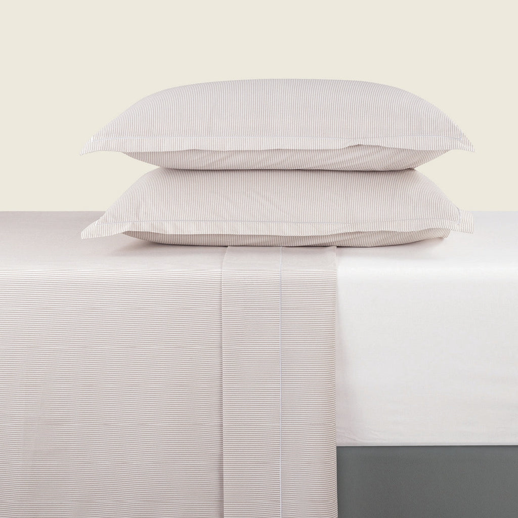 Grenoble - Ensemble De Draps Coton Percale - Taupe