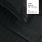 Jacquard - Drap Plat - Satin De Coton Dobby Stripe - Gris 03