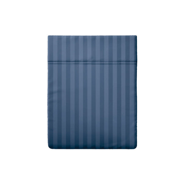 Jacquard - Drap Plat - Satin De Coton Dobby Stripe - Bleu 06