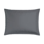 Jacquard - Set De 2 Taies D'Oreiller - Satin De Coton Rayure Tissé Dobby - Gris 02