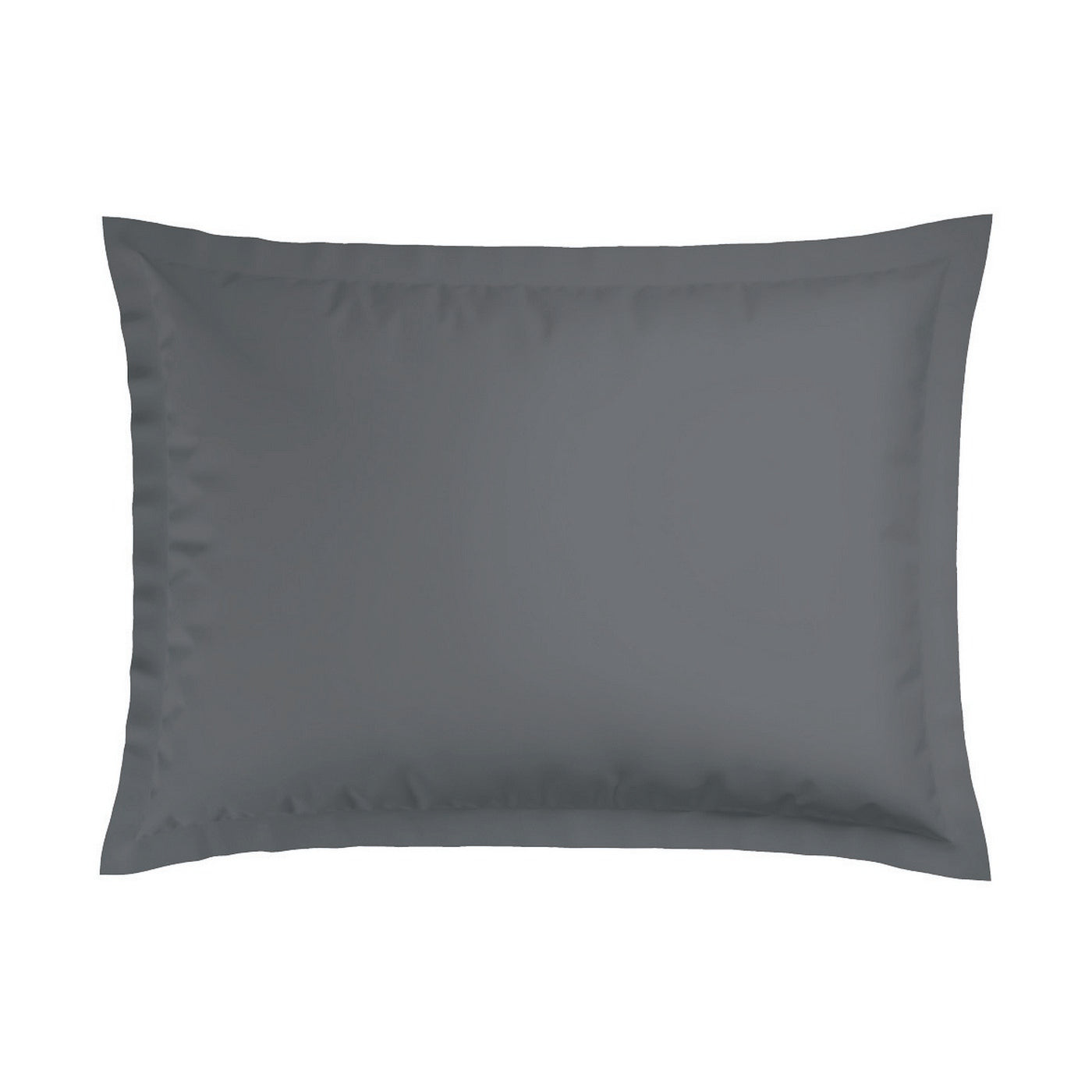 Jacquard - Set De 2 Taies D'Oreiller - Satin De Coton Rayure Tissé Dobby - Gris 02