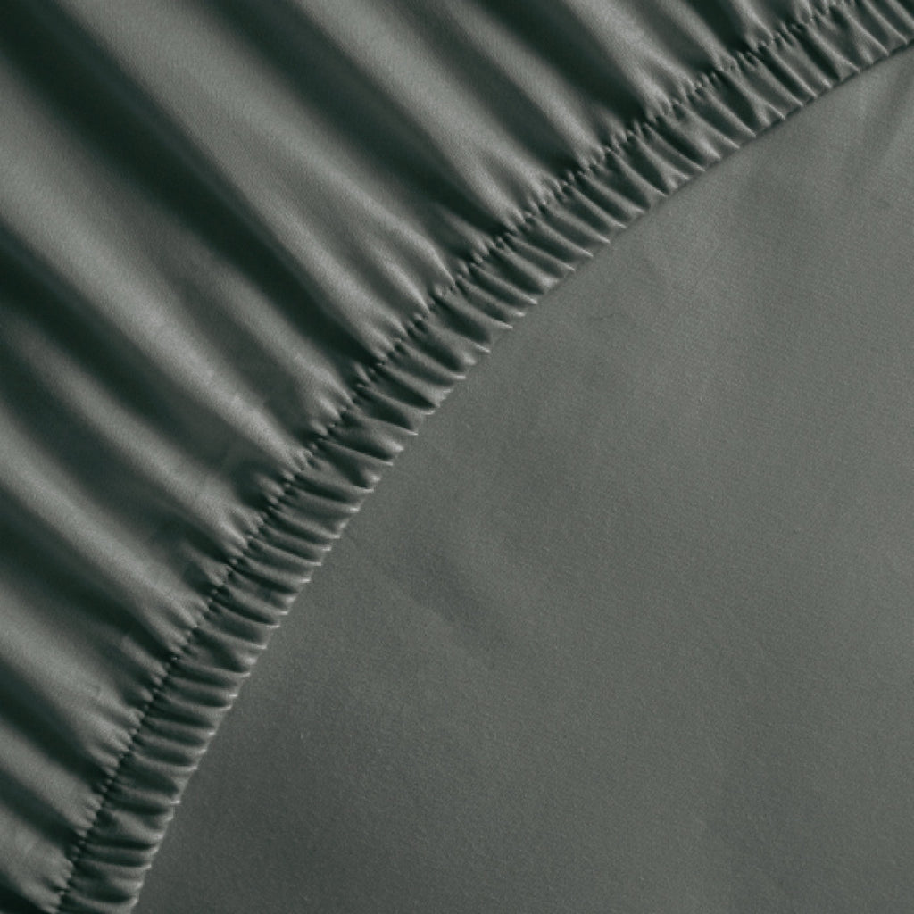 Jacquard - Drap-Housse - Satin De Coton - Gris 02