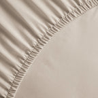 Uni - Drap-Housse - Satin De Coton - Taupe 01
