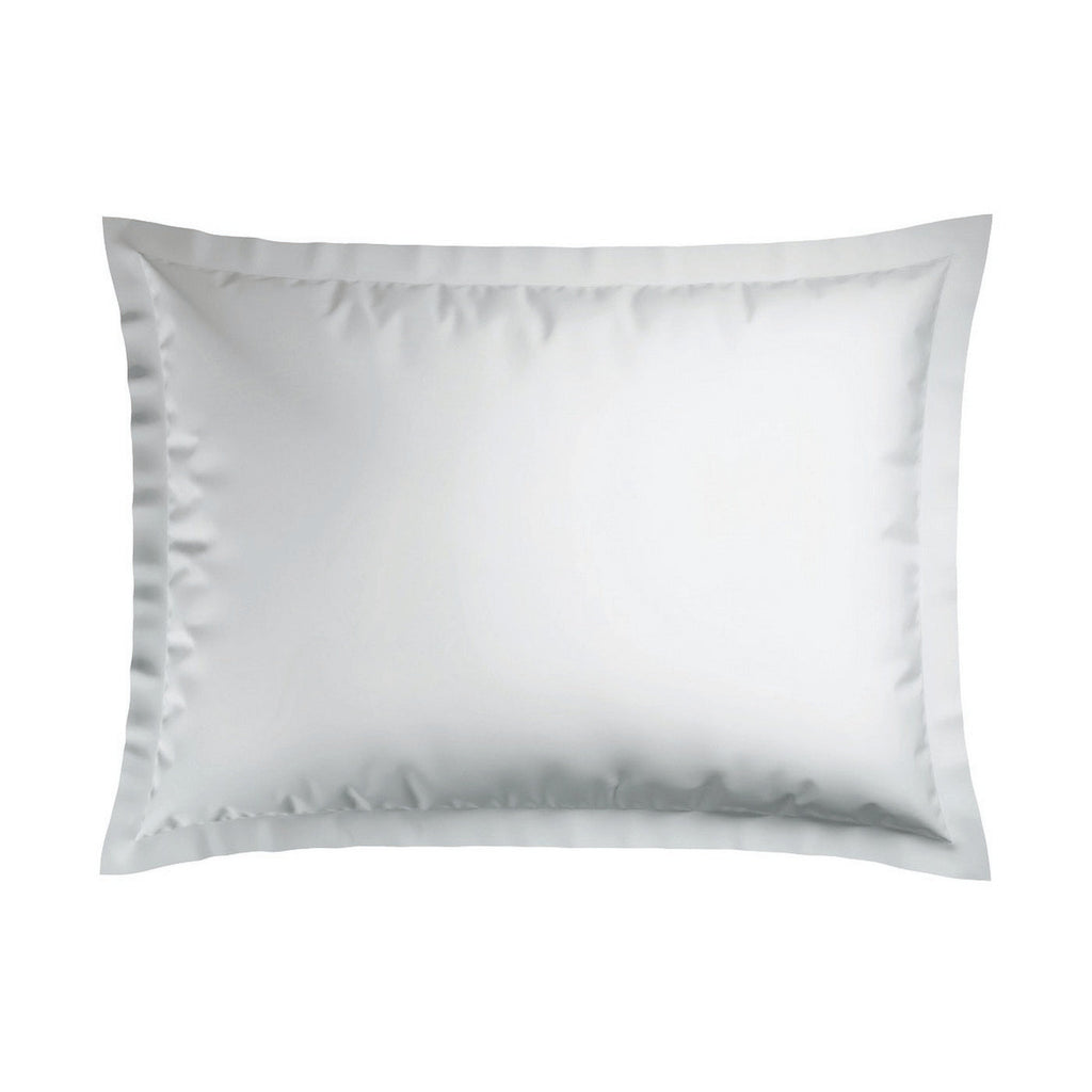 Jacquard - Set De 2 Taies D'Oreiller - Satin De Coton Rayure Tissé Dobby - Blanc 01