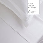Jacquard - Drap Plat - Satin De Coton Dobby Stripe - Blanc 01