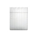 Jacquard - Drap Plat - Satin De Coton Dobby Stripe - Blanc 01