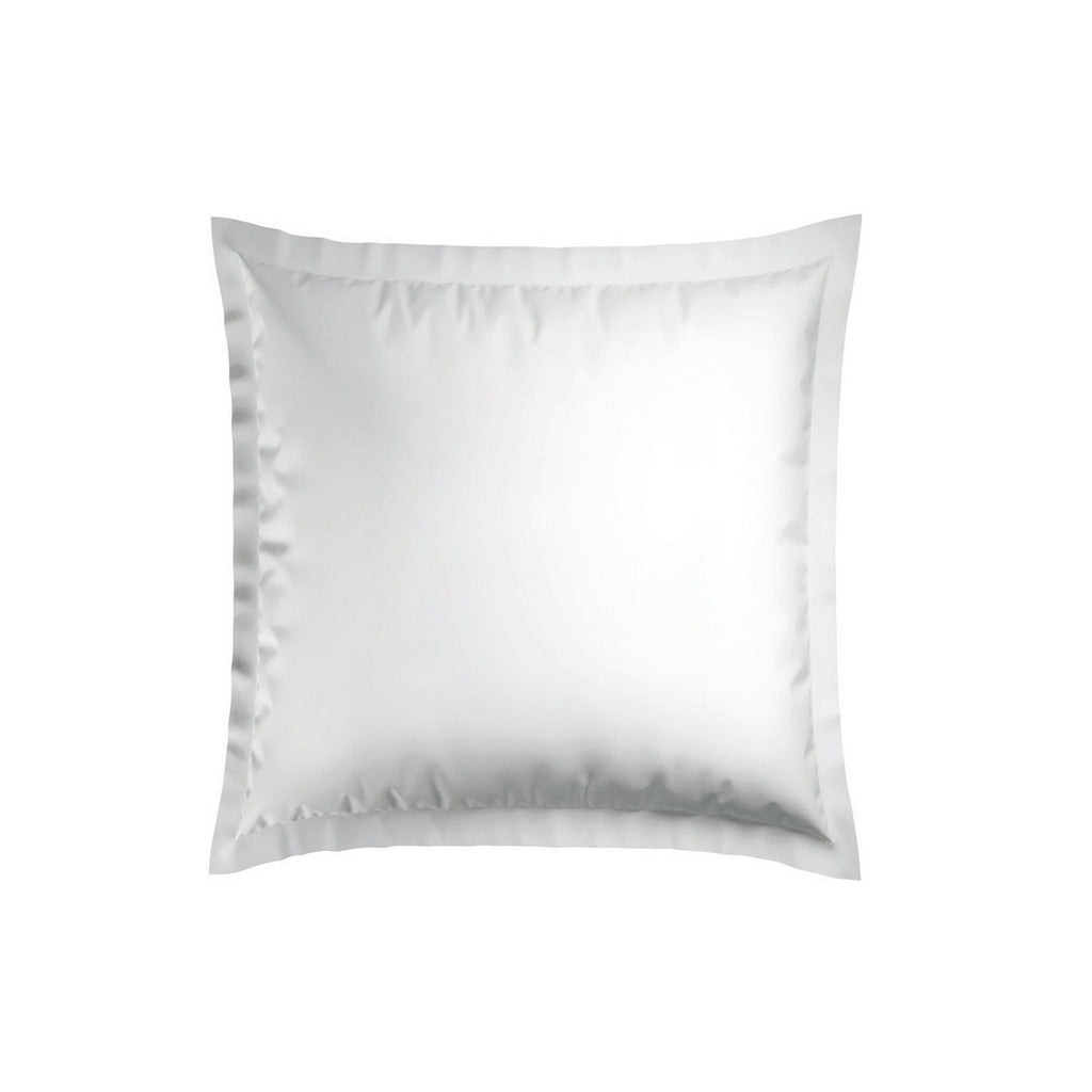 Reine De Nuit - Taie D'Oreiller - Satin De Coton - Grey / Blanc