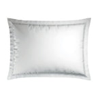 Reine De Nuit - Taie D'Oreiller - Satin De Coton - Grey / Blanc
