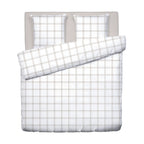 Apolline - Housse De Couette + 1 Ou 2 Taie(S) D'Oreiller - Satin De Coton - Taupe