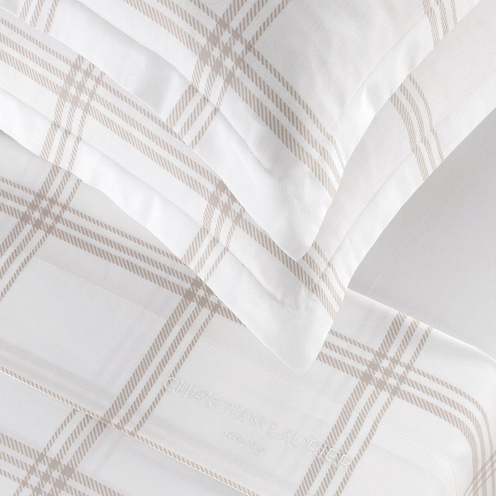 Apolline - Taie D'Oreiller - Satin De Coton - Taupe
