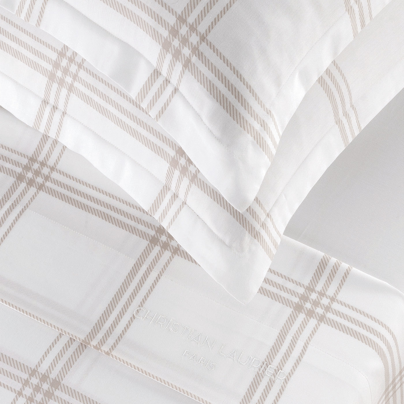 Apolline - Taie D'Oreiller - Satin De Coton - Taupe