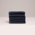 Oasis - Gant De Toilette Coton Peigné Lt - Bleu Foncé