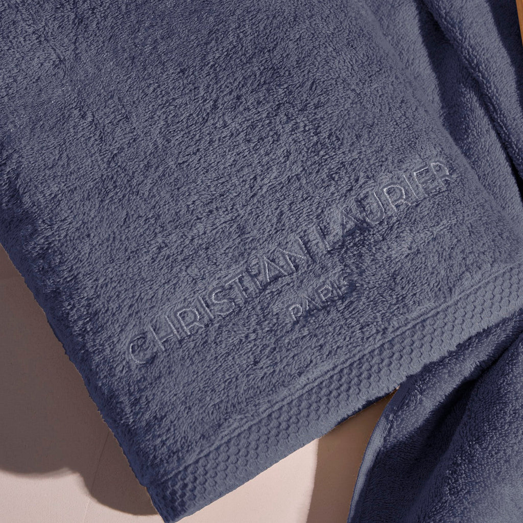 Oasis - Gant De Toilette Coton Peigné Lt - Bleu Gris