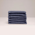 Oasis - Gant De Toilette Coton Peigné Lt - Bleu Gris